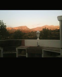 Scenic view of mountain against sky