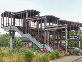 Built structures against the sky