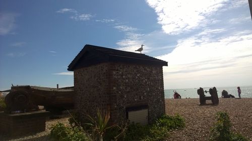 View of sea against cloudy sky