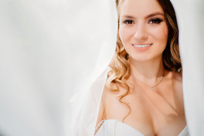 Portrait of smiling young woman