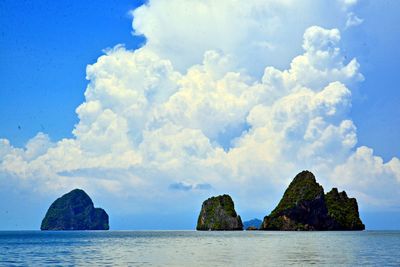 Panoramic view of sea against sky