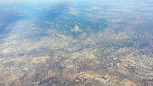 Aerial view of landscape against sky