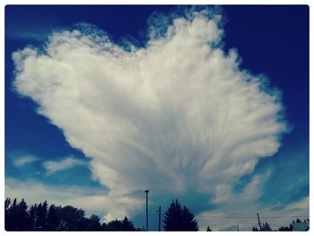 Low angle view of cloudy sky