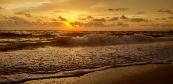 Waves of water and sunlight