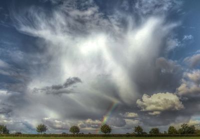 Scenic view of rainbow in sky
