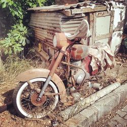 Old rusty wheel