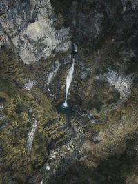 Scenic view of waterfall