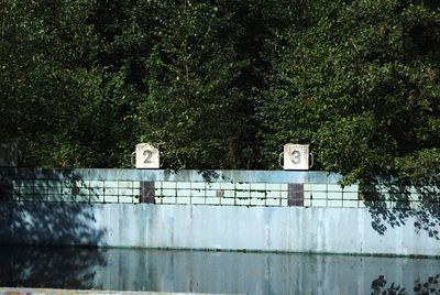 Abandoned swimming pool