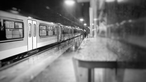 Train at night