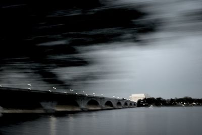 Reflection of trees in river