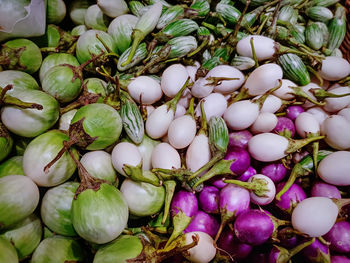 Full frame shot of vegetables for sale in market