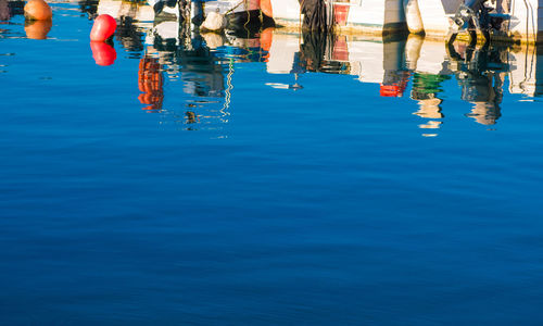 Low section of people in swimming pool