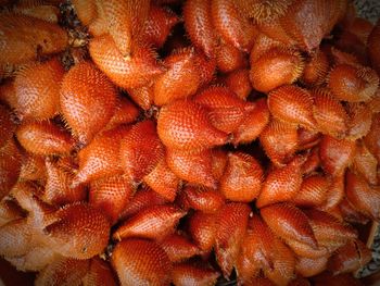 Full frame shot of fish for sale in market