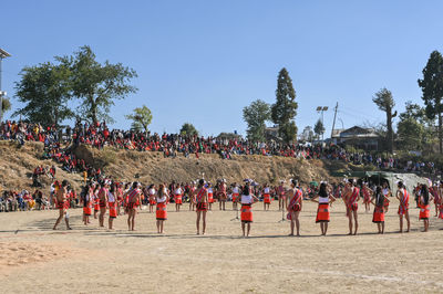 Annual harvest festival of the tanghul naga tribe of ukhrul, manipur, india