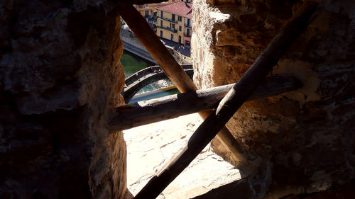 Close-up of rusty wall