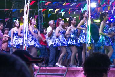 Group of people at music concert