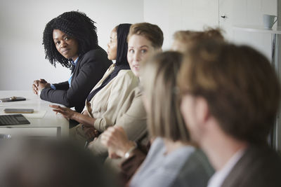 Businesswomen at business meeting