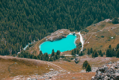 Scenic view of snow covered mountain