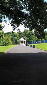 Empty walkway in park