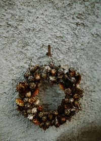 Close-up of snow on wall