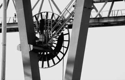 Low angle view of bridge against sky