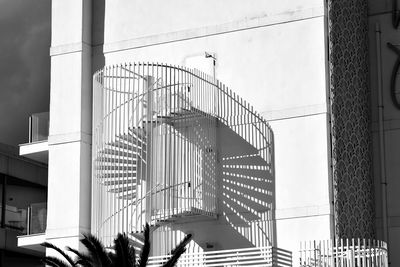 Low angle view of modern buildings in city