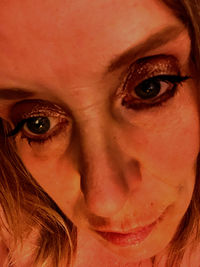 Close-up portrait of woman