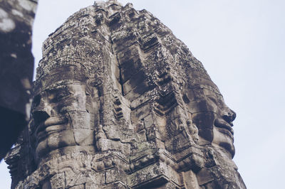 Low angle view of temple against clear sky