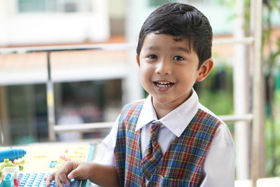 Portrait of smiling boy