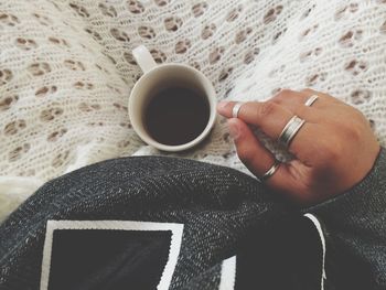 Close-up of coffee cup