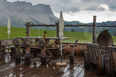 Geisleralm in the dolomites.