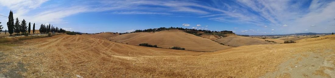 Panoramic view of landscape against sky