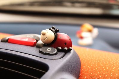 Close-up of red object