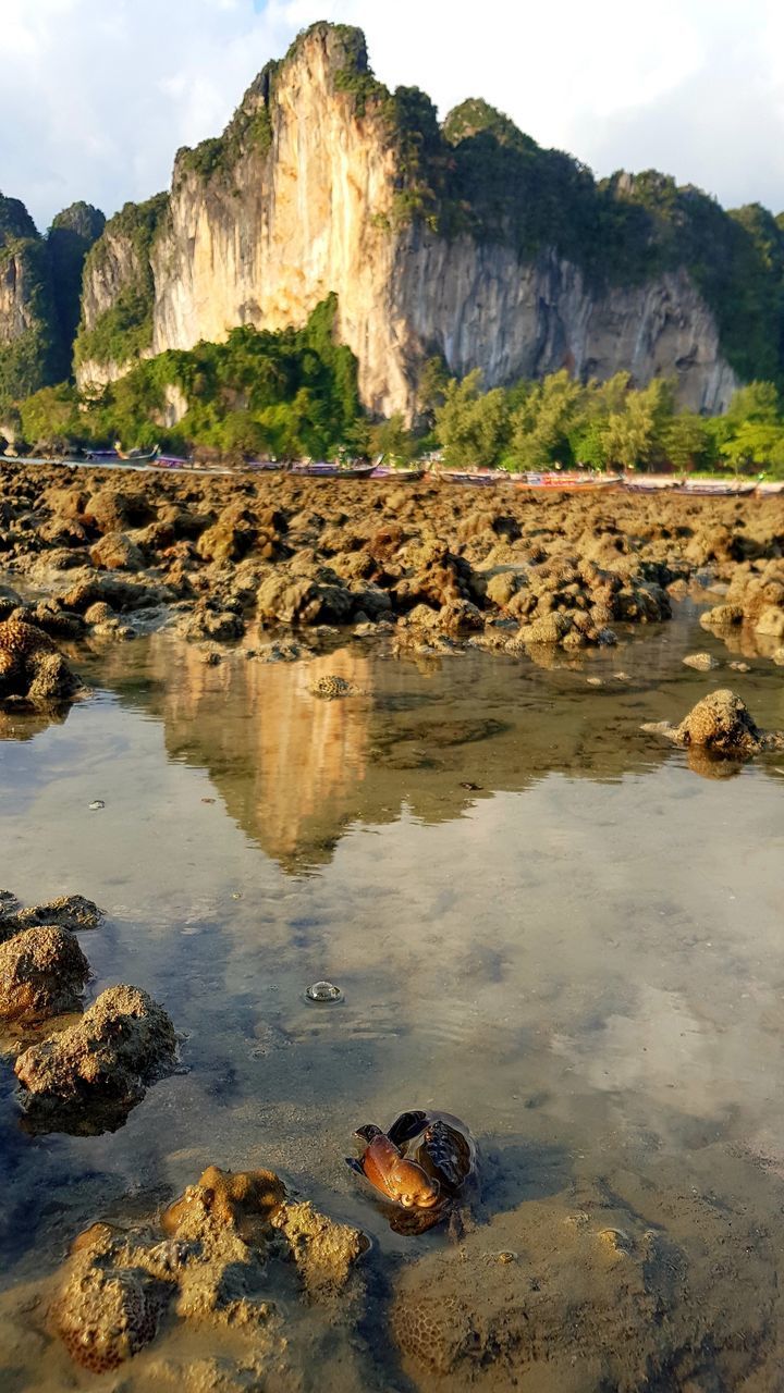 ROCK FORMATIONS IN WATER