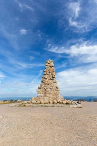 Bismarck monument on the seebuck, a summit of the mountain feldberg, black forest, germany
