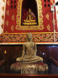 Statue of buddha in building