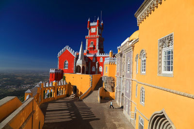 View of church against blue sky