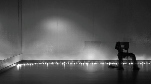 Scenic view of illuminated building