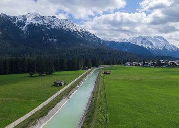 Scenic view of landscape against sky