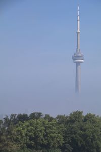 Low angle view of tower against sky