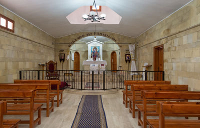 Interior of church