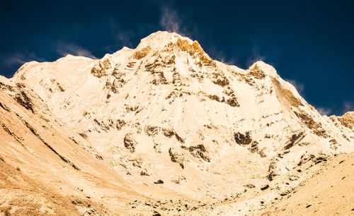 Scenic view of mountain range against sky