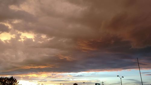 Low angle view of cloudy sky