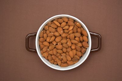 High angle view of breakfast in bowl