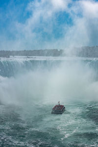 View of niagara falls against sky