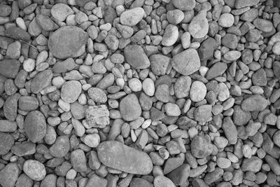 Full frame shot of pebbles