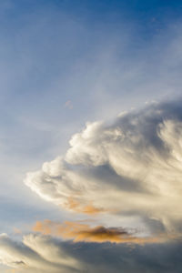 Low angle view of clouds in sky