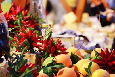 Close-up of market stall for sale