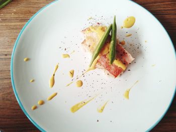 Close-up of served food