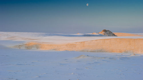 Scenic view of desert against sky